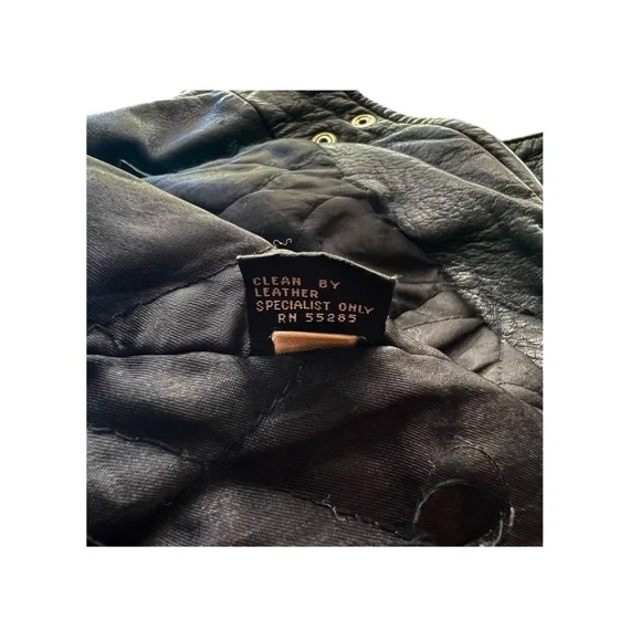 VTG. EXP Moto 100% Leather Crop Jacket. Sz.M - Picture 8 of 8